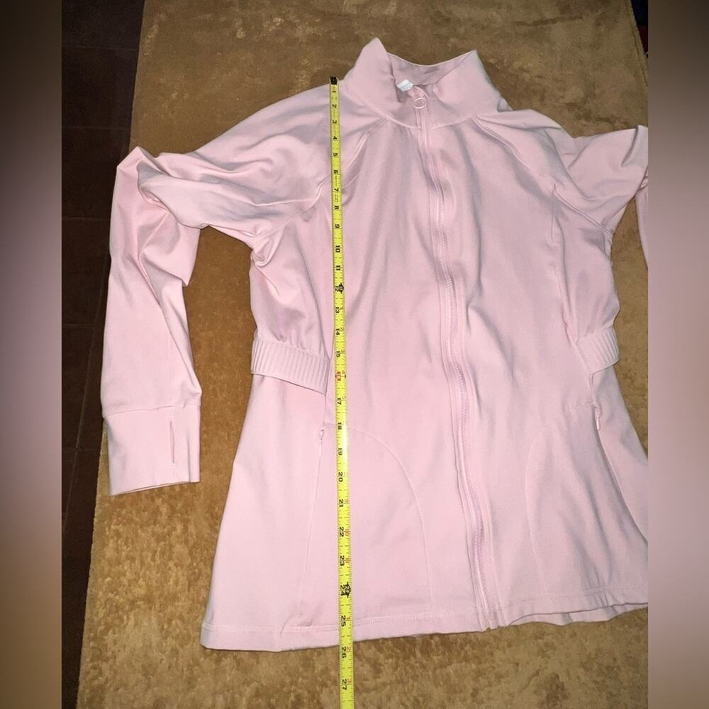 Fabletics trinity performance jacket pink zip up … - image 13